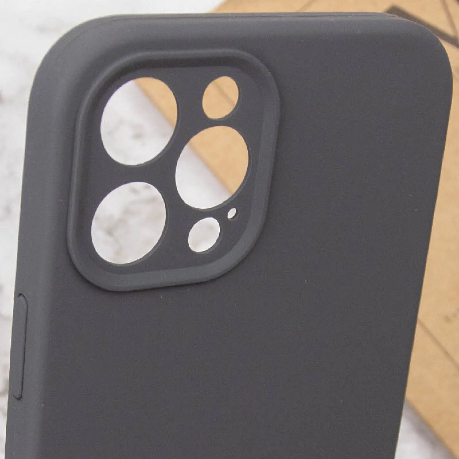 Чехол Silk Full Camera Protective (AA) NO LOGO для Apple iPhone 12 Pro (6.1"), Серый / Dark Gray 5, Силикон, купить оптом с доставкой