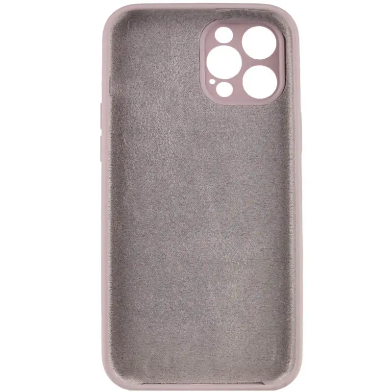 Чехол Silk Full Camera Protective (AA) NO LOGO для Apple iPhone 12 Pro (6.1"), Серый / Lavender 2, Силикон, купить оптом с доставкой