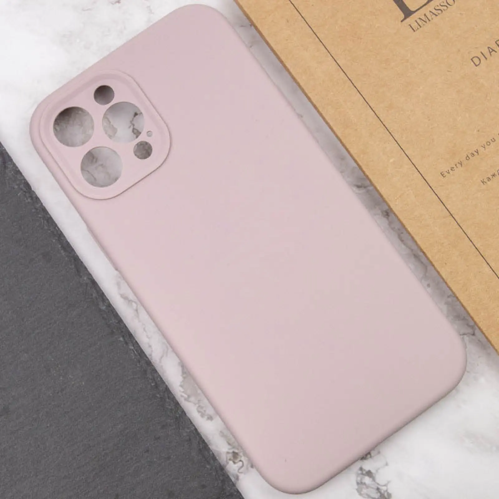 Чехол Silk Full Camera Protective (AA) NO LOGO для Apple iPhone 12 Pro (6.1"), Серый / Lavender 3, Силикон, купить оптом с доставкой
