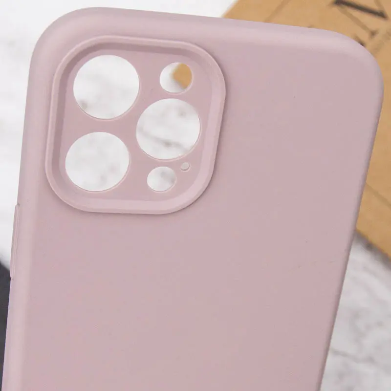 Чехол Silk Full Camera Protective (AA) NO LOGO для Apple iPhone 12 Pro (6.1"), Серый / Lavender 4, Силикон, купить оптом с доставкой