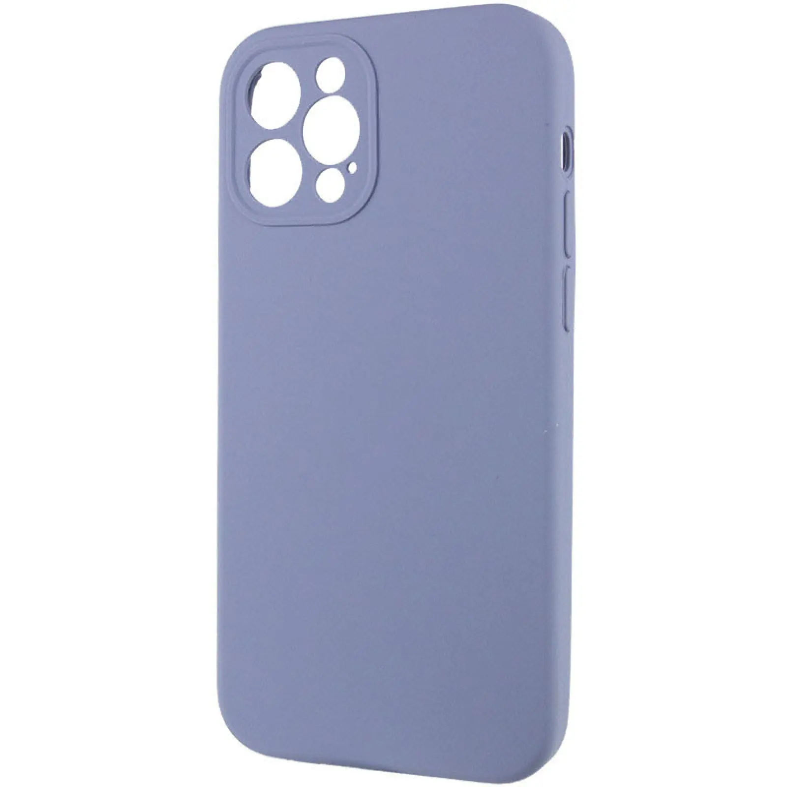 Чехол Silk Full Camera Protective (AA) NO LOGO для Apple iPhone 12 Pro (6.1"), Серый / Lavender Gray 2, Силикон, купить оптом с доставкой