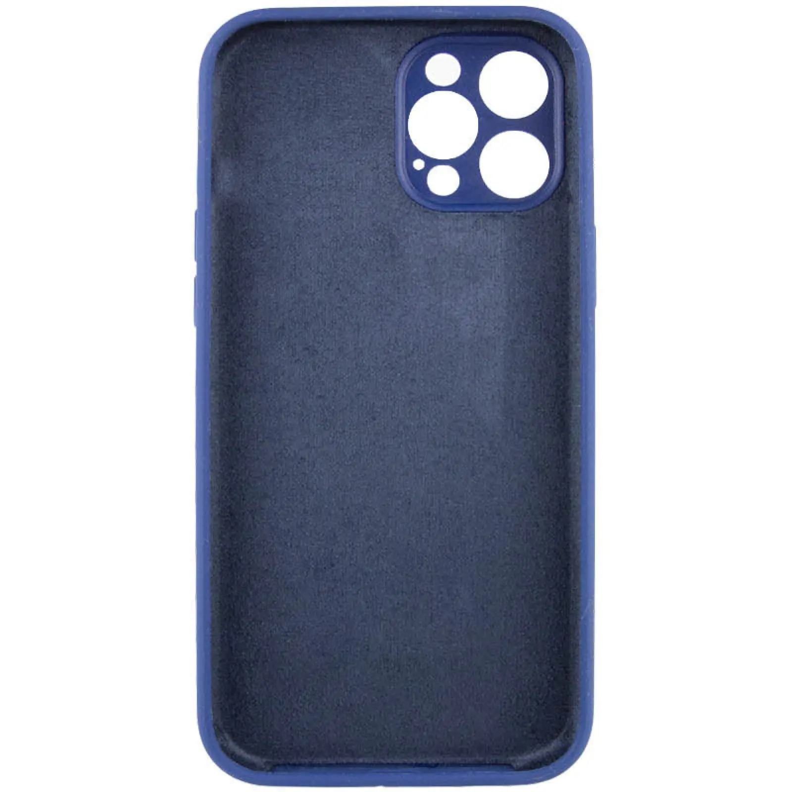 Чехол Silk Full Camera Protective (AA) NO LOGO для Apple iPhone 12 Pro (6.1"), Синий / Deep navy 3, Силикон, купить оптом с доставкой