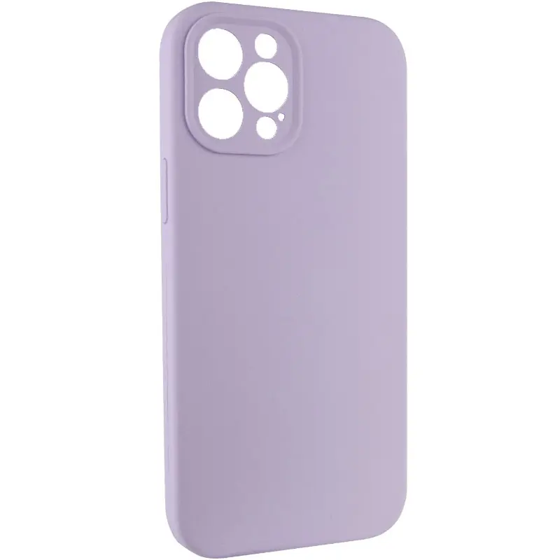 Чехол Silk Full Camera Protective (AA) NO LOGO для Apple iPhone 12 Pro (6.1"), Сиреневый / Lilac 1, Силикон, купить оптом с доставкой