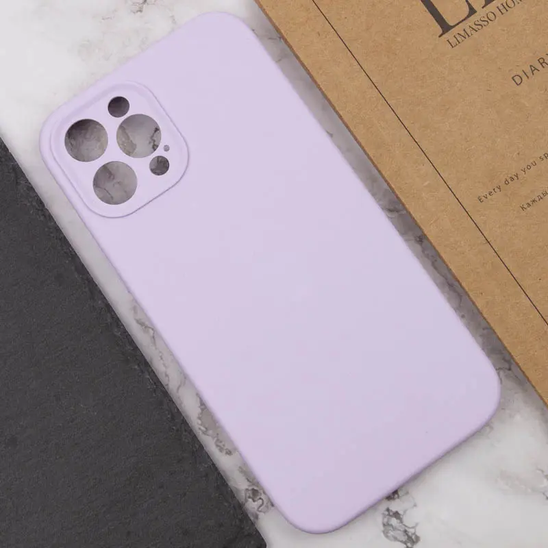 Чехол Silk Full Camera Protective (AA) NO LOGO для Apple iPhone 12 Pro (6.1"), Сиреневый / Lilac 3, Силикон, купить оптом с доставкой