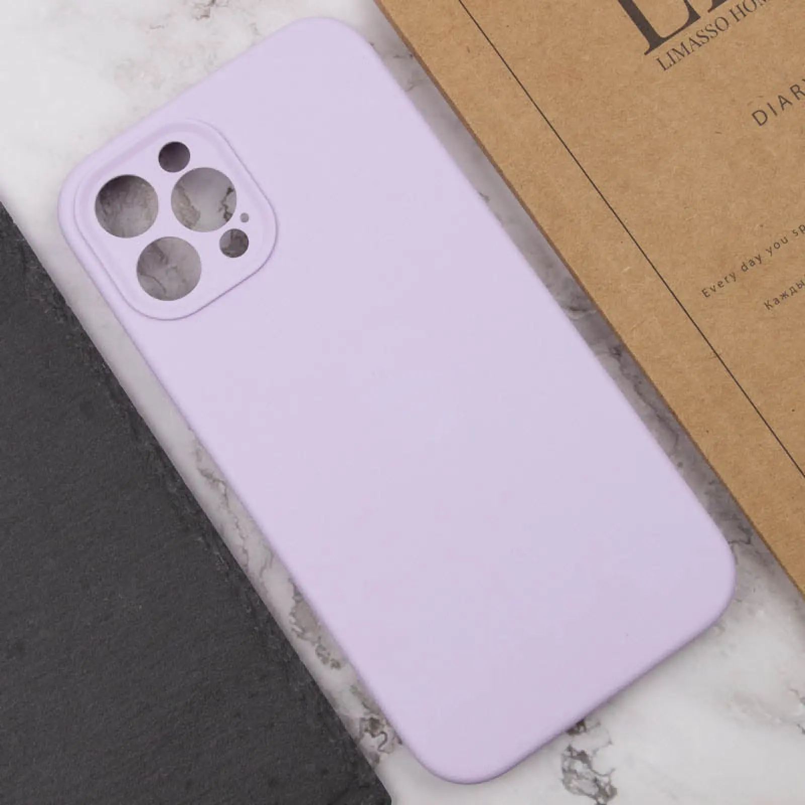 Чехол Silk Full Camera Protective (AA) NO LOGO для Apple iPhone 12 Pro (6.1"), Сиреневый / Lilac 3, Силикон, купить оптом с доставкой