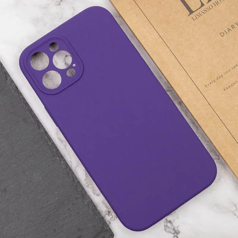 Чехол Silk Full Camera Protective (AA) NO LOGO для Apple iPhone 12 Pro (6.1"), Фиолетовый / Amethyst 4, Силикон, купить оптом с доставкой