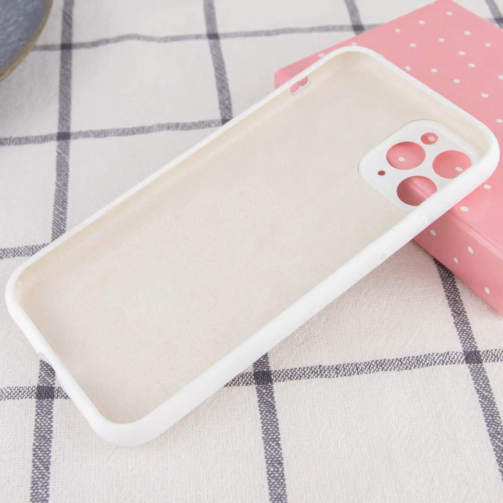 Чехол Silk Full Camera Protective (AA) NO LOGO для Apple iPhone 12 Pro Max (6.7"), Белый / White 1, Силикон, купить оптом с доставкой