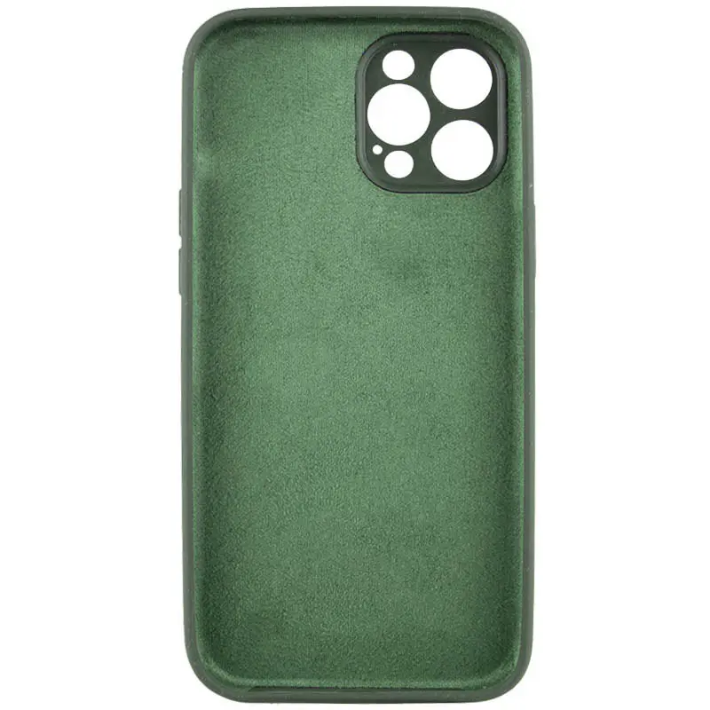 Чехол Silk Full Camera Protective (AA) NO LOGO для Apple iPhone 12 Pro Max (6.7"), Зеленый / Cyprus Green 3, Силикон, купить оптом с доставкой