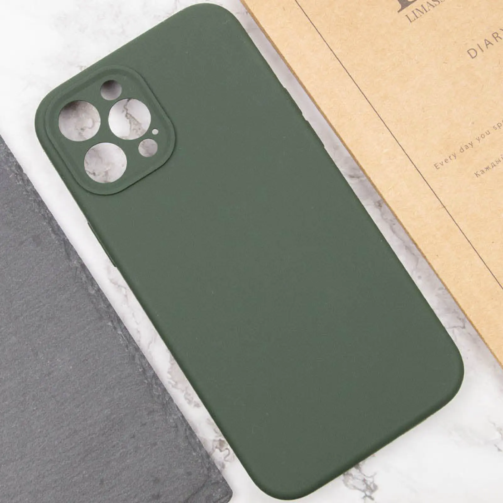 Чехол Silk Full Camera Protective (AA) NO LOGO для Apple iPhone 12 Pro Max (6.7"), Зеленый / Cyprus Green 4, Силикон, купить оптом с доставкой