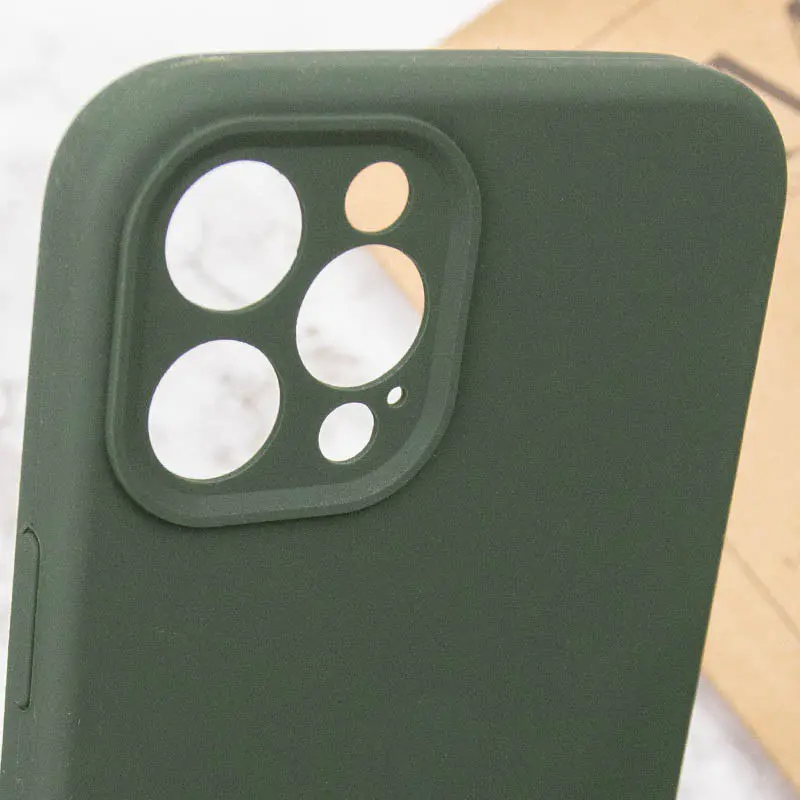 Чехол Silk Full Camera Protective (AA) NO LOGO для Apple iPhone 12 Pro Max (6.7"), Зеленый / Cyprus Green 5, Силикон, купить оптом с доставкой