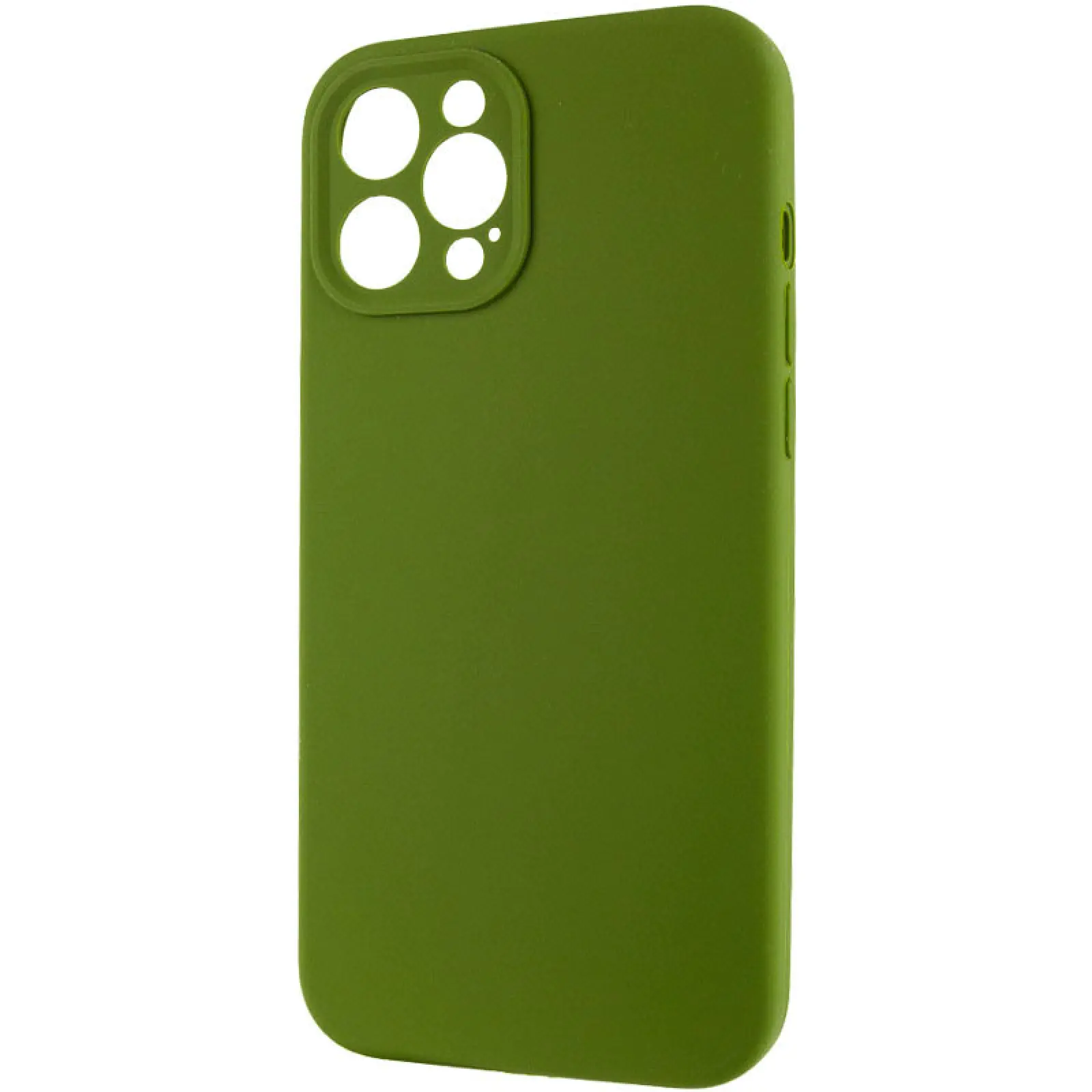 Чехол Silk Full Camera Protective (AA) NO LOGO для Apple iPhone 12 Pro Max (6.7"), Зеленый / Dark Olive 2, Силикон, купить оптом с доставкой