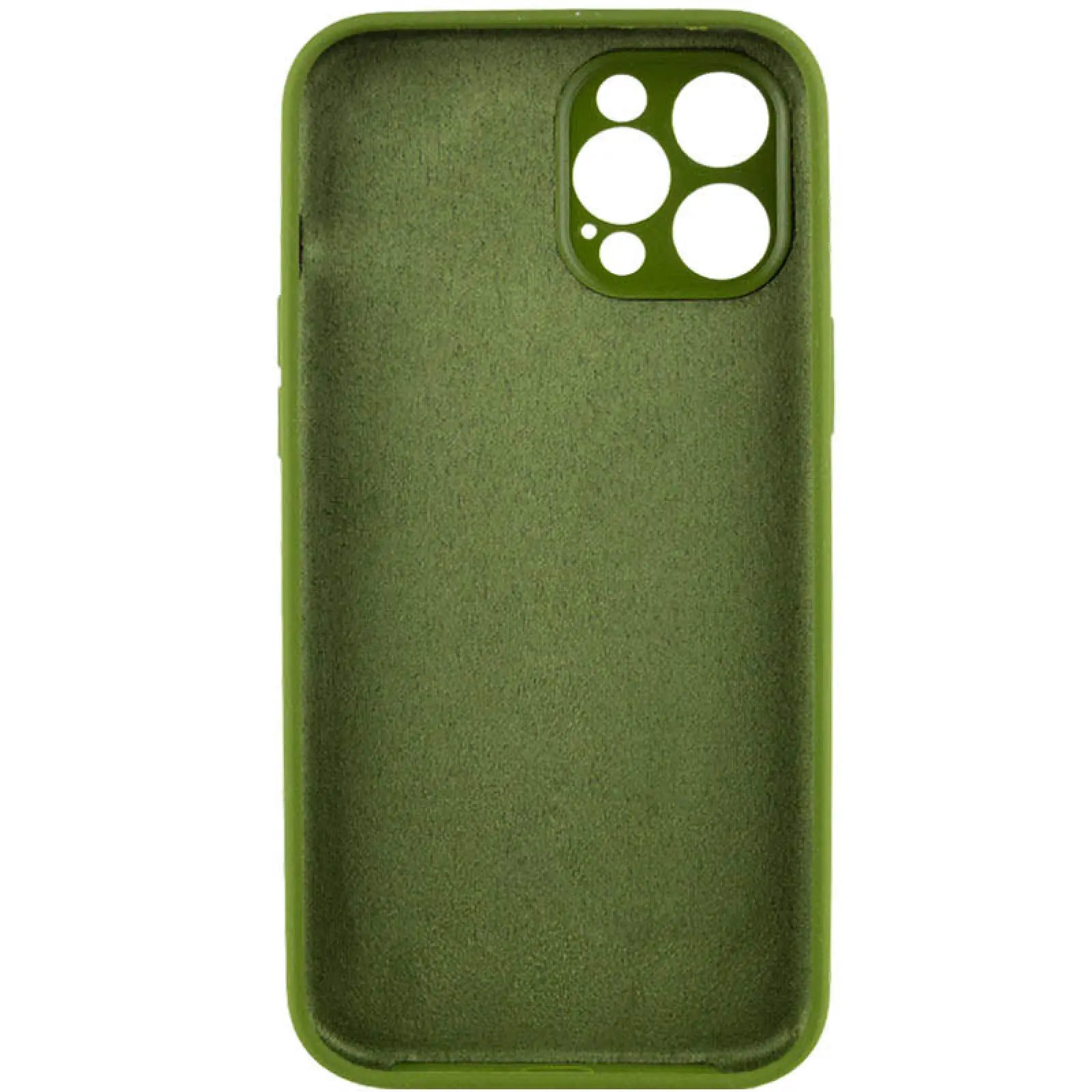 Чехол Silk Full Camera Protective (AA) NO LOGO для Apple iPhone 12 Pro Max (6.7"), Зеленый / Dark Olive 3, Силикон, купить оптом с доставкой