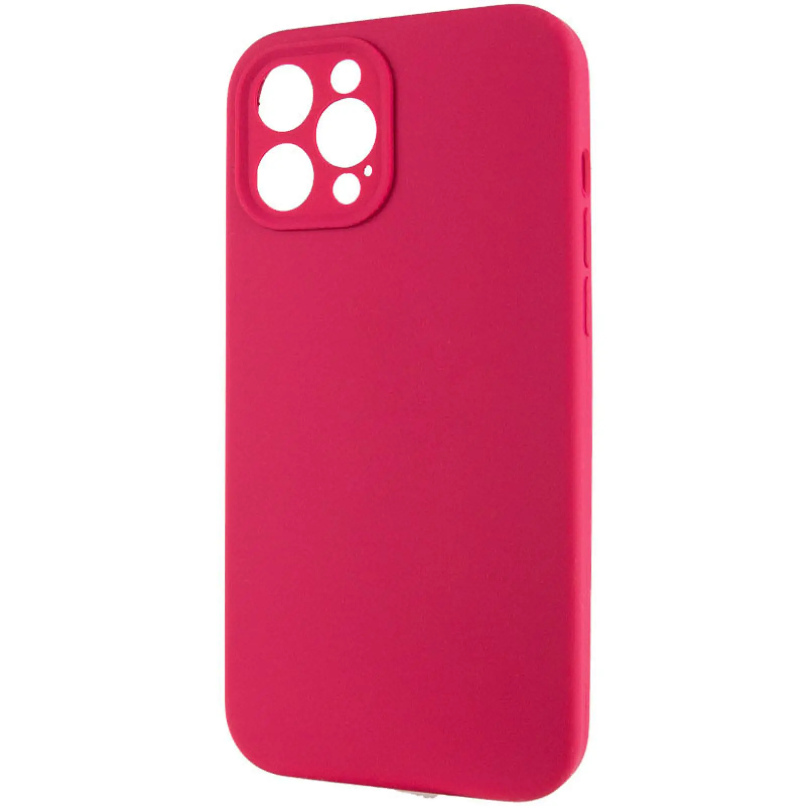 Чехол Silk Full Camera Protective (AA) NO LOGO для Apple iPhone 12 Pro Max (6.7"), Красный / Rose Red 2, Силикон, купить оптом с доставкой