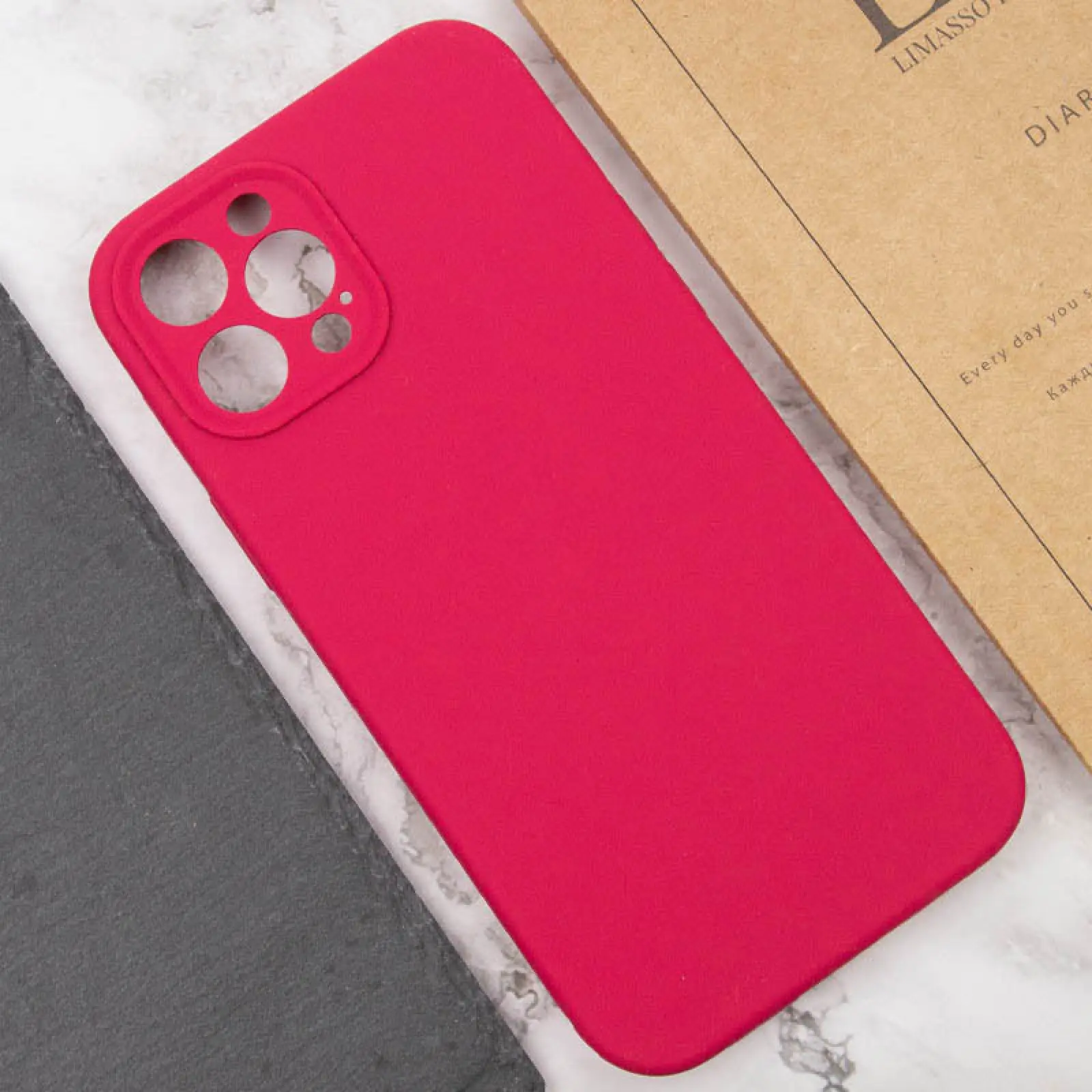 Чехол Silk Full Camera Protective (AA) NO LOGO для Apple iPhone 12 Pro Max (6.7"), Красный / Rose Red 4, Силикон, купить оптом с доставкой