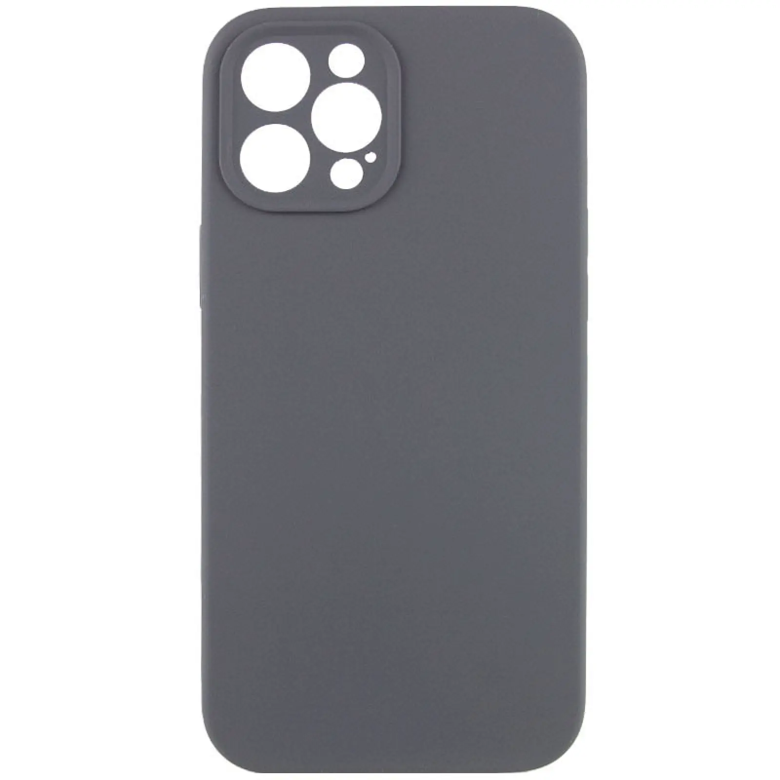 Чехол Silk Full Camera Protective (AA) NO LOGO для Apple iPhone 12 Pro Max (6.7"), Серый / Dark Gray, Силикон, купить оптом с доставкой