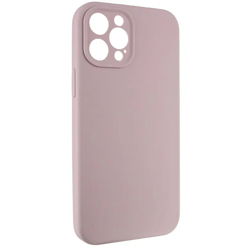 Чехол Silk Full Camera Protective (AA) NO LOGO для Apple iPhone 12 Pro Max (6.7"), Серый / Lavender 1, Силикон, купить оптом с доставкой