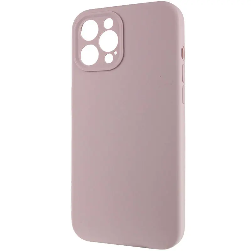 Чехол Silk Full Camera Protective (AA) NO LOGO для Apple iPhone 12 Pro Max (6.7"), Серый / Lavender 2, Силикон, купить оптом с доставкой