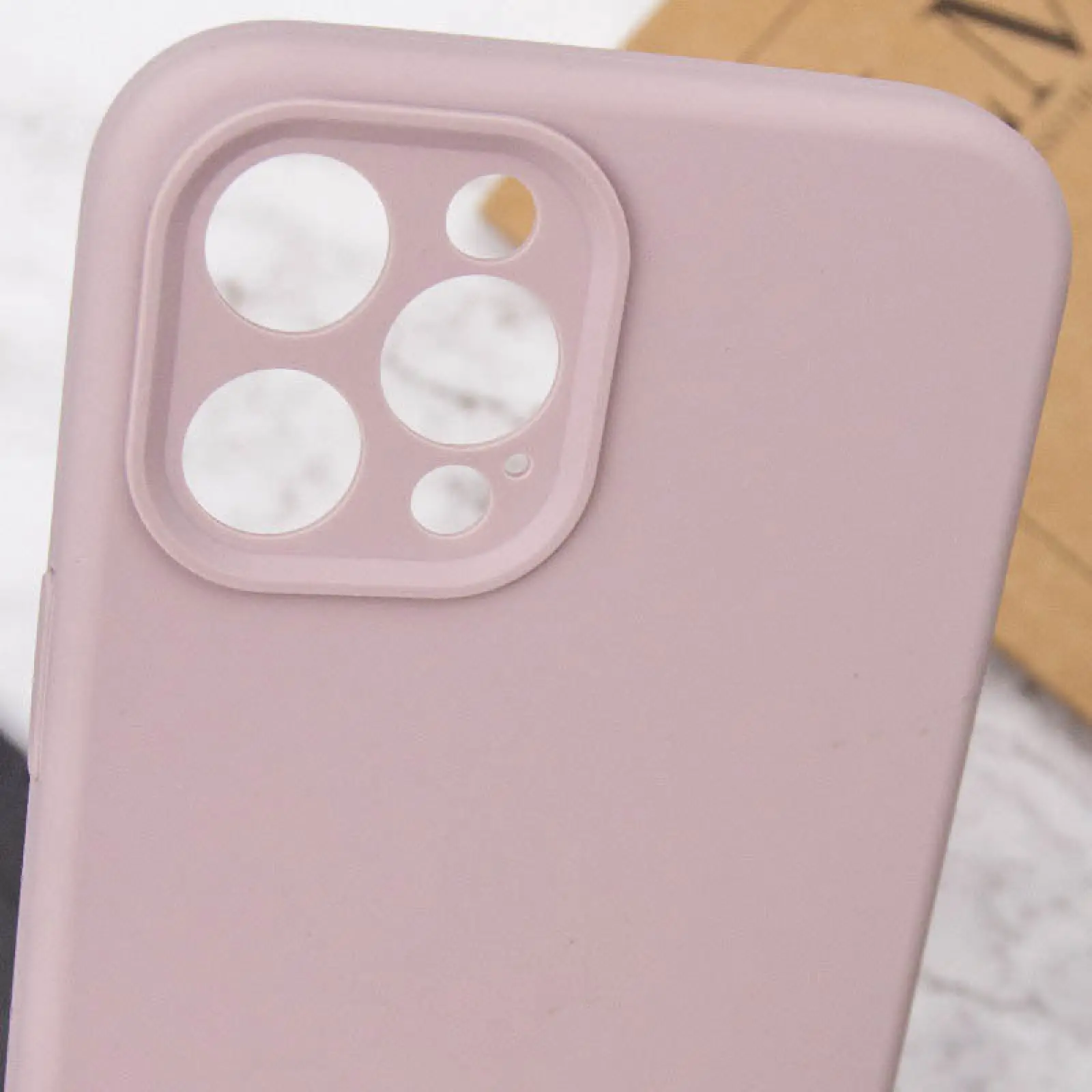 Чехол Silk Full Camera Protective (AA) NO LOGO для Apple iPhone 12 Pro Max (6.7"), Серый / Lavender 5, Силикон, купить оптом с доставкой