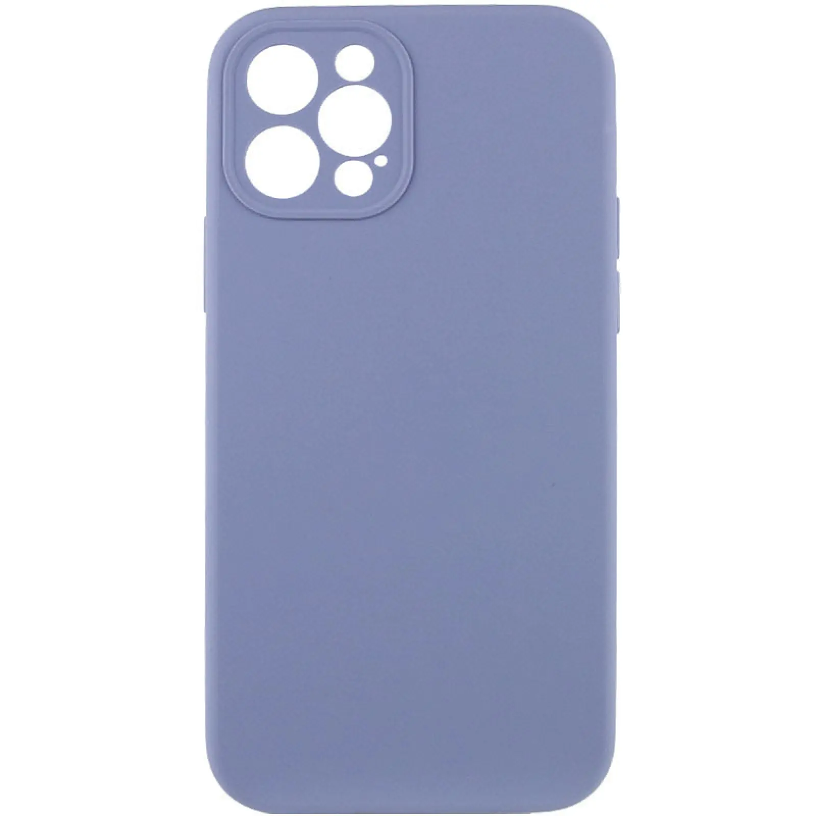 Чехол Silk Full Camera Protective (AA) NO LOGO для Apple iPhone 12 Pro Max (6.7"), Серый / Lavender Gray, Силикон, купить оптом с доставкой