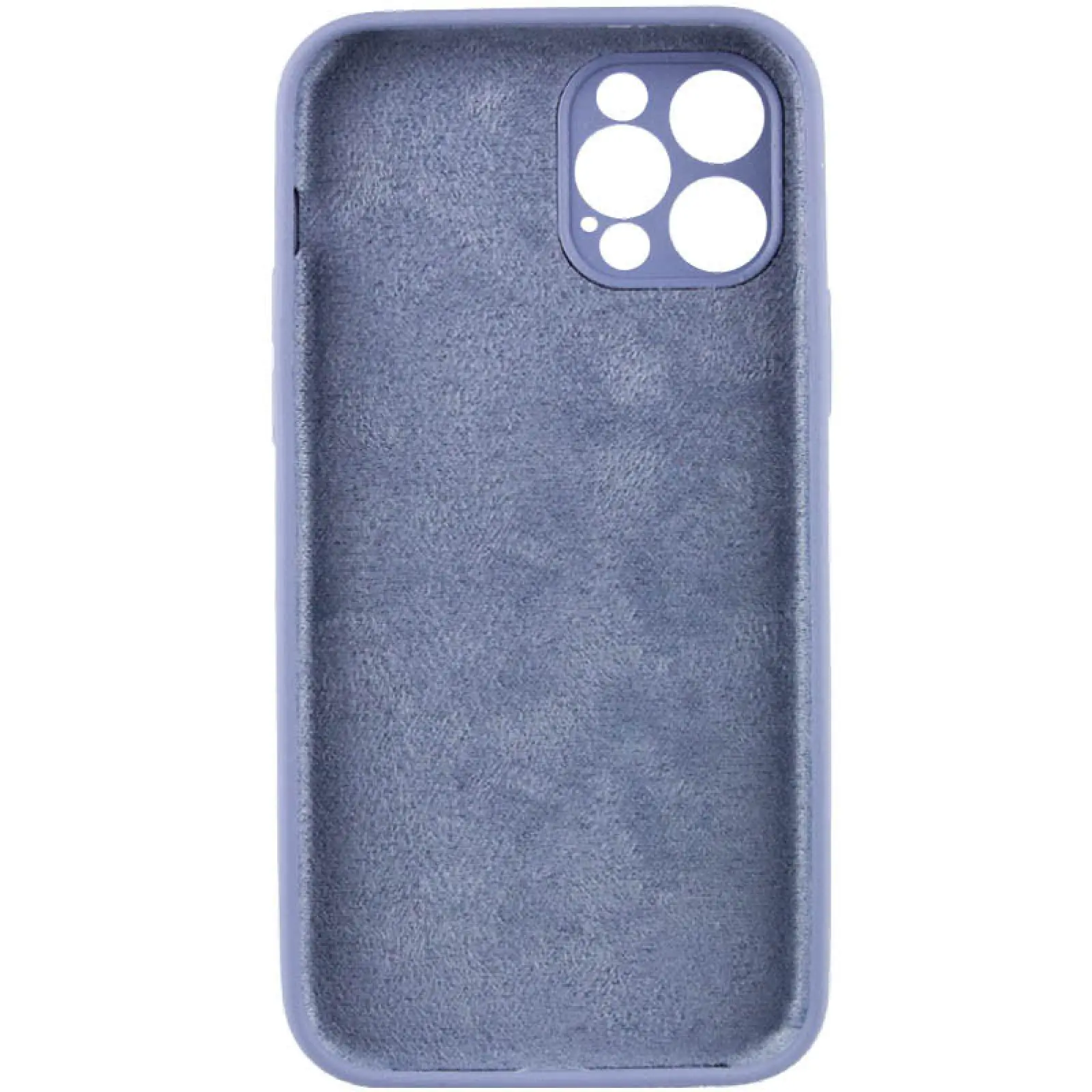 Чехол Silk Full Camera Protective (AA) NO LOGO для Apple iPhone 12 Pro Max (6.7"), Серый / Lavender Gray 3, Силикон, купить оптом с доставкой