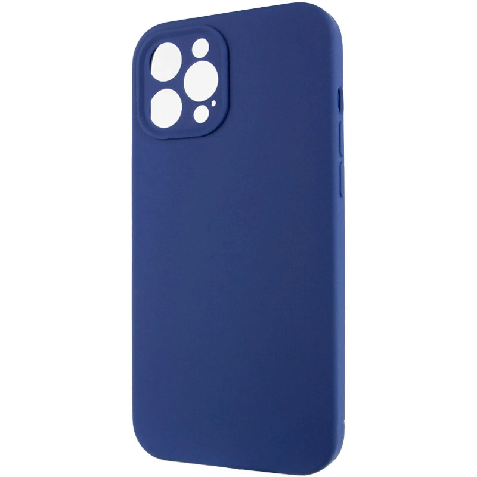 Чехол Silk Full Camera Protective (AA) NO LOGO для Apple iPhone 12 Pro Max (6.7"), Синий / Deep navy 2, Силикон, купить оптом с доставкой