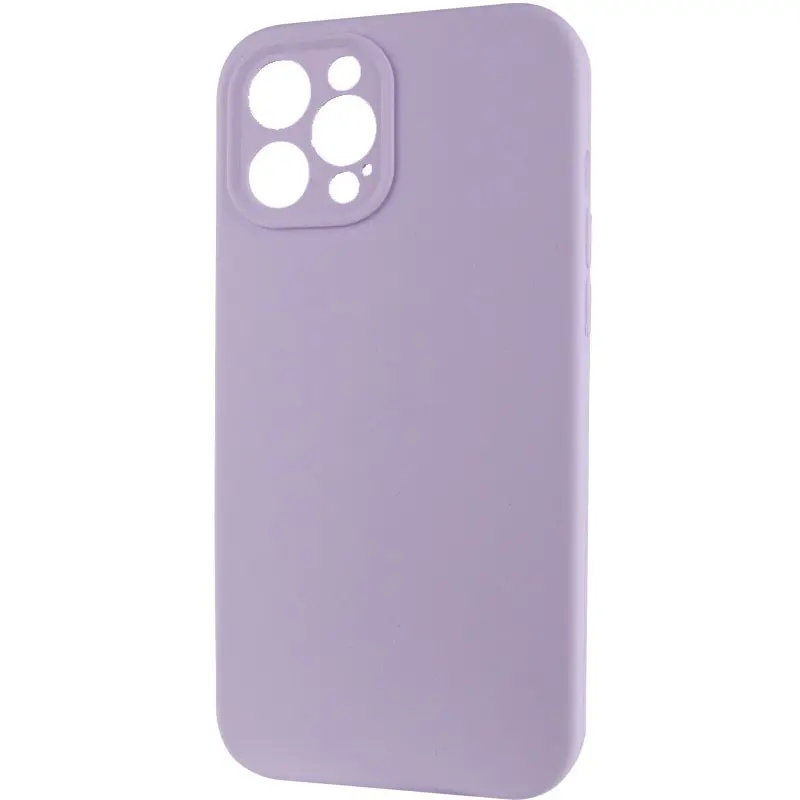 Чехол Silk Full Camera Protective (AA) NO LOGO для Apple iPhone 12 Pro Max (6.7"), Сиреневый / Lilac 2, Силикон, купить оптом с доставкой