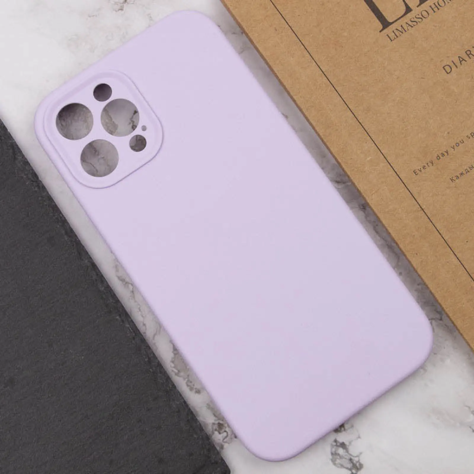 Чехол Silk Full Camera Protective (AA) NO LOGO для Apple iPhone 12 Pro Max (6.7"), Сиреневый / Lilac 4, Силикон, купить оптом с доставкой