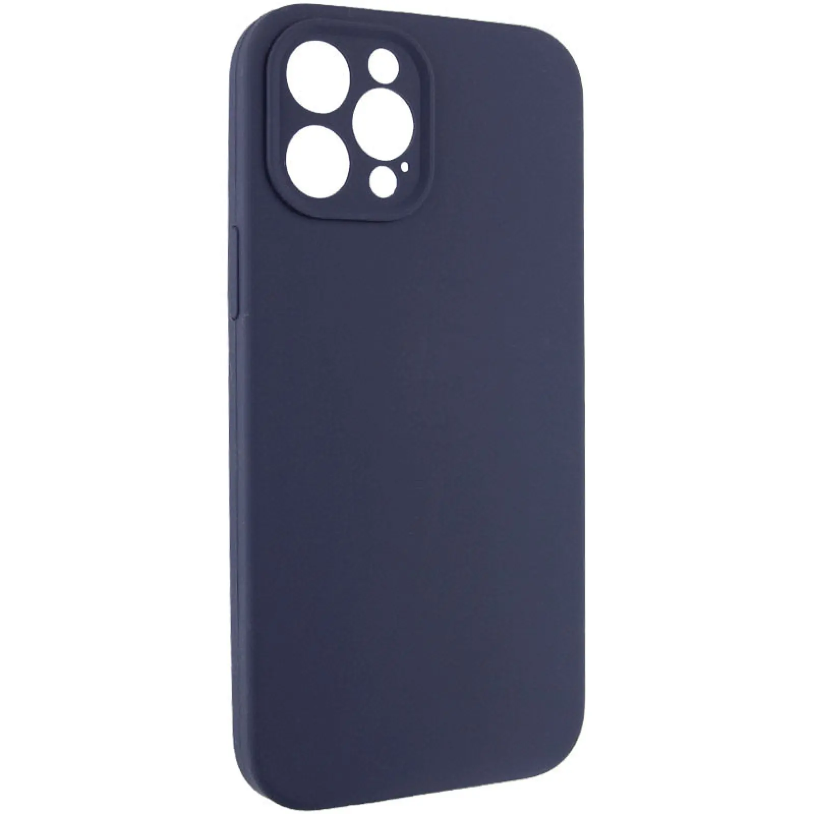 Чехол Silk Full Camera Protective (AA) NO LOGO для Apple iPhone 12 Pro Max (6.7"), Темно-синий / Midnight blue 1, Силикон, купить оптом с доставкой