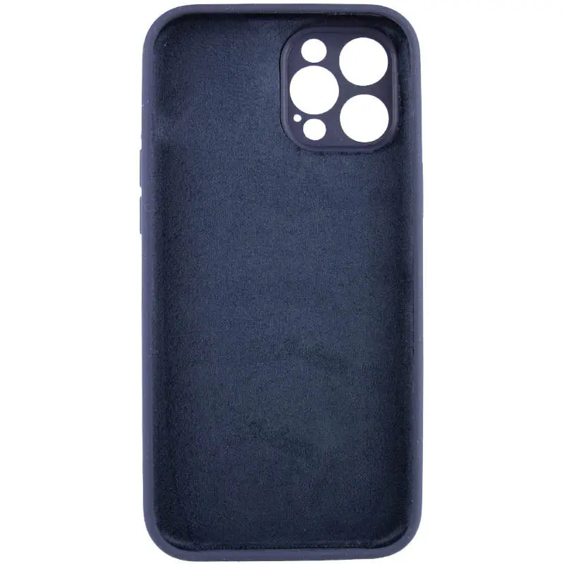 Чехол Silk Full Camera Protective (AA) NO LOGO для Apple iPhone 12 Pro Max (6.7"), Темно-синий / Midnight blue 3, Силикон, купить оптом с доставкой