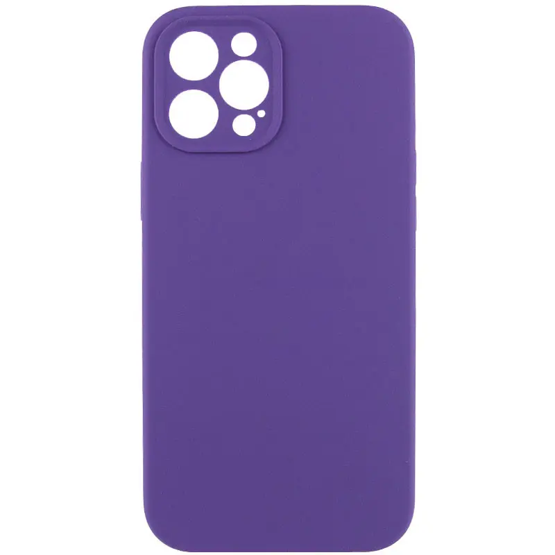 Чехол Silk Full Camera Protective (AA) NO LOGO для Apple iPhone 12 Pro Max (6.7"), Фиолетовый / Amethyst, Силикон, купить оптом с доставкой