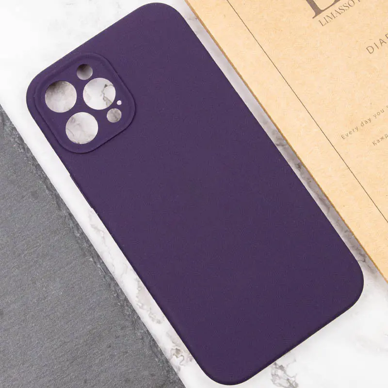 Чехол Silk Full Camera Protective (AA) NO LOGO для Apple iPhone 12 Pro Max (6.7"), Фиолетовый / Elderberry 4, Силикон, купить оптом с доставкой