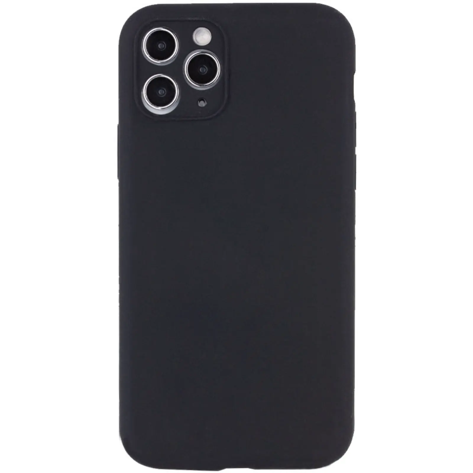 Чехол Silk Full Camera Protective (AA) NO LOGO для Apple iPhone 12 Pro Max (6.7"), Черный / Black, Силикон, купить оптом с доставкой