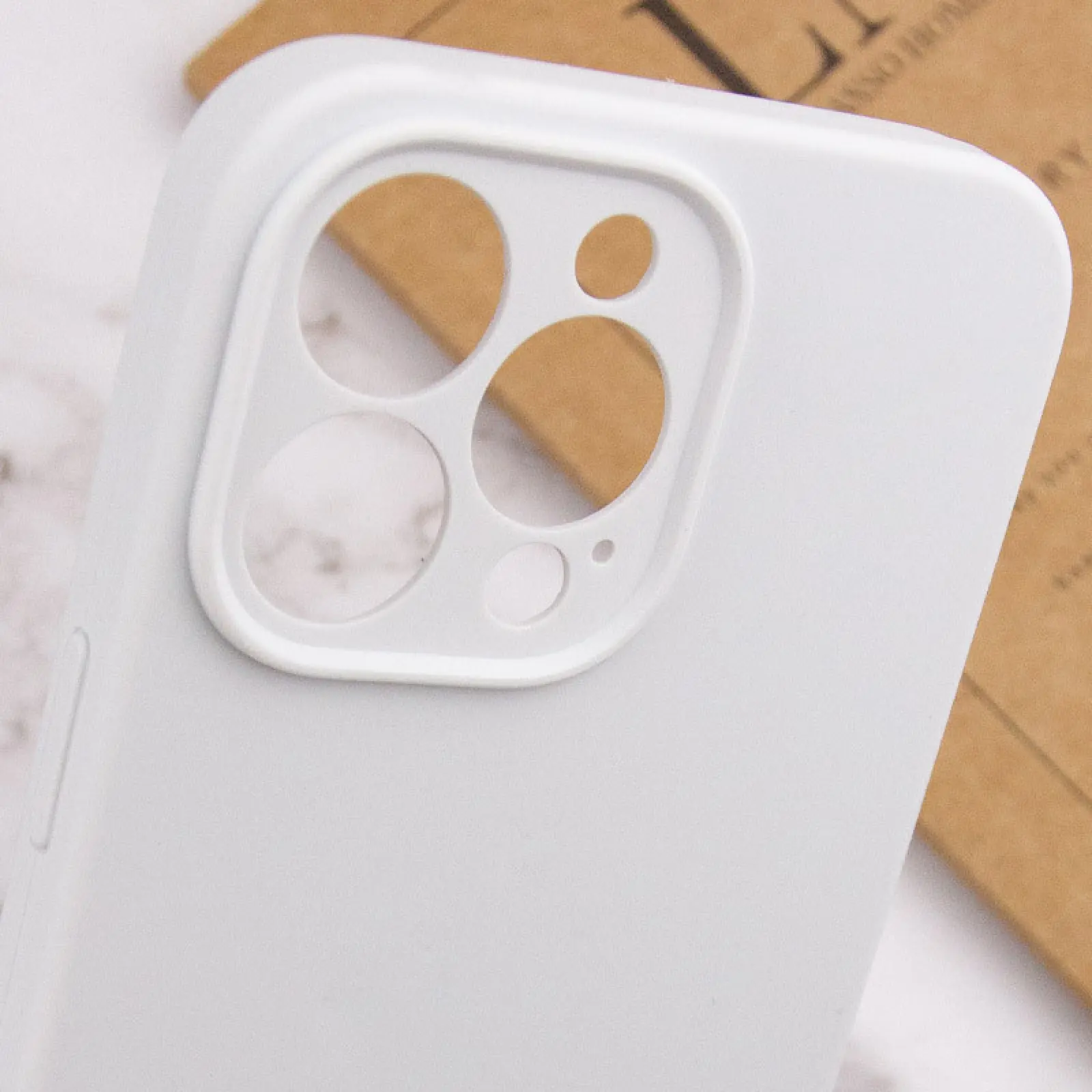 Чехол Silk Full Camera Protective (AA) NO LOGO для Apple iPhone 13 Pro Max (6.7"), Белый / White 5, Силикон, купить оптом с доставкой