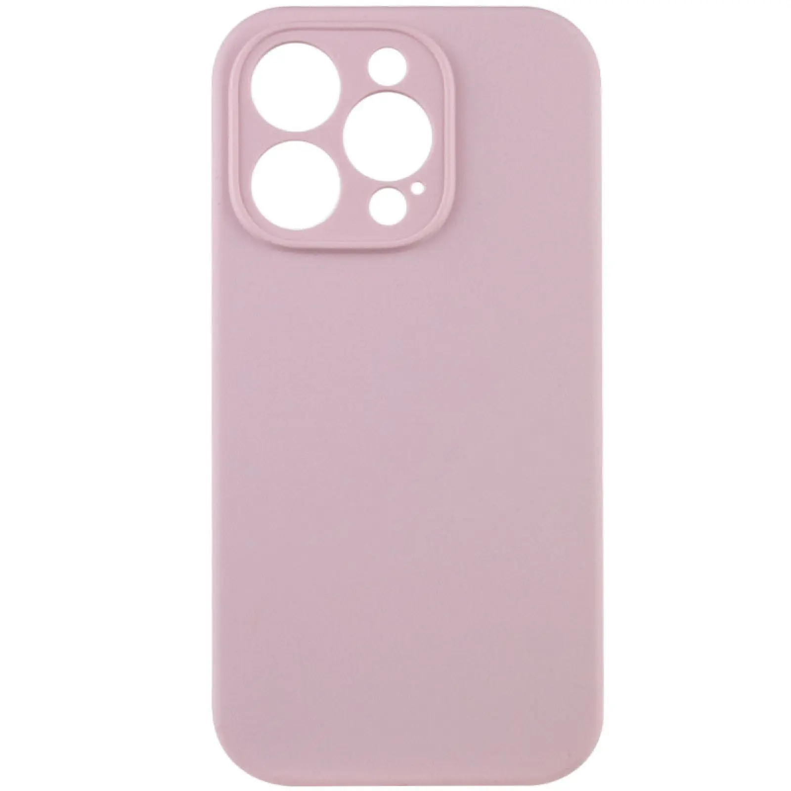Чехол Silk Full Camera Protective (AA) NO LOGO для Apple iPhone 13 Pro Max (6.7"), Розовый / Chalk Pink, Силикон, купить оптом с доставкой