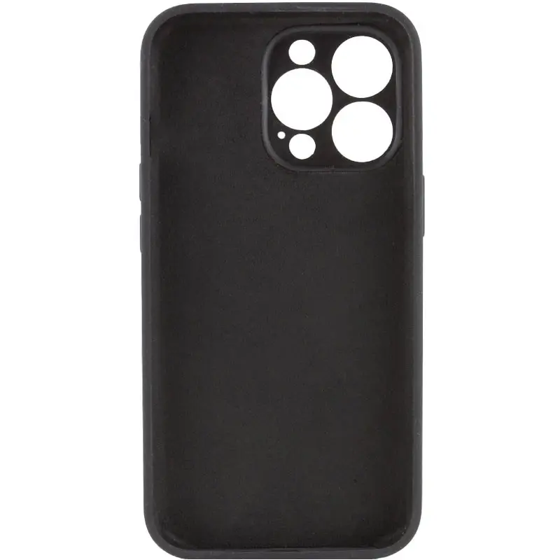 Чехол Silk Full Camera Protective (AA) NO LOGO для Apple iPhone 13 Pro Max (6.7"), Черный / Black 1, Силикон, купить оптом с доставкой
