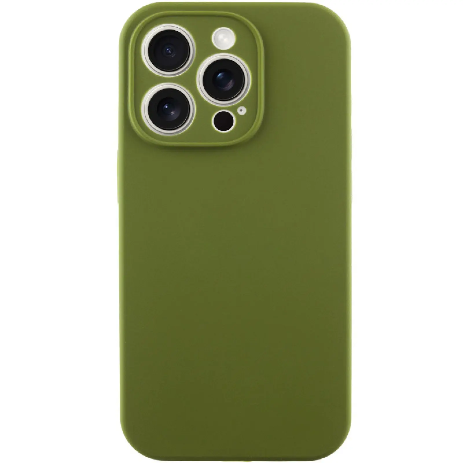 Чехол Silk Full Camera Protective (AA) NO LOGO для Apple iPhone 13 Pro (6.1"), Зеленый / Dark Olive, Силикон, купить оптом с доставкой