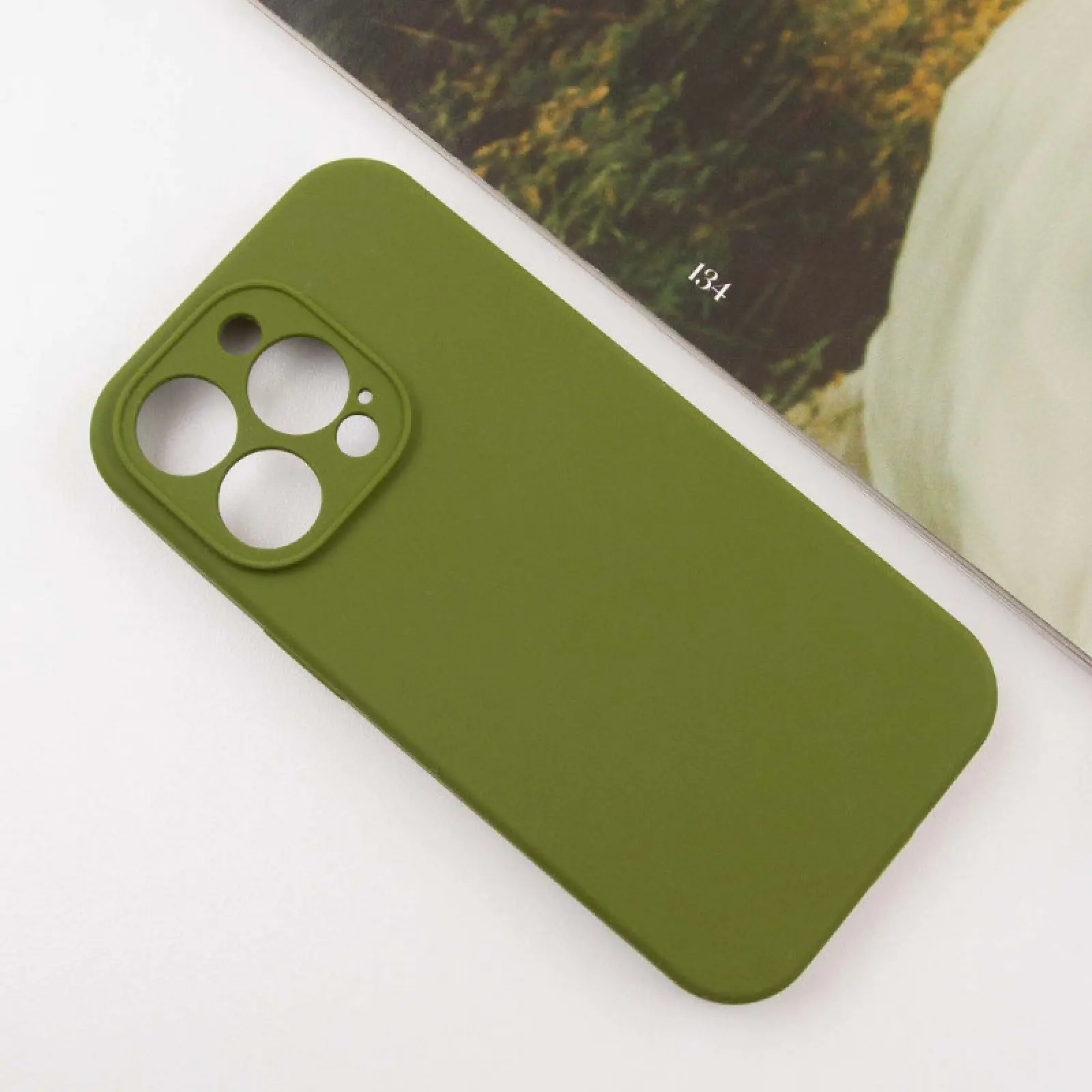 Чехол Silk Full Camera Protective (AA) NO LOGO для Apple iPhone 13 Pro (6.1"), Зеленый / Dark Olive 1, Силикон, купить оптом с доставкой