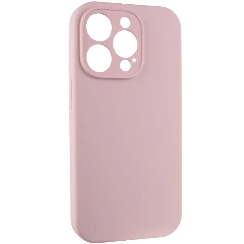 Чехол Silk Full Camera Protective (AA) NO LOGO для Apple iPhone 13 Pro (6.1"), Розовый / Chalk Pink 1, Силикон, купить оптом с доставкой