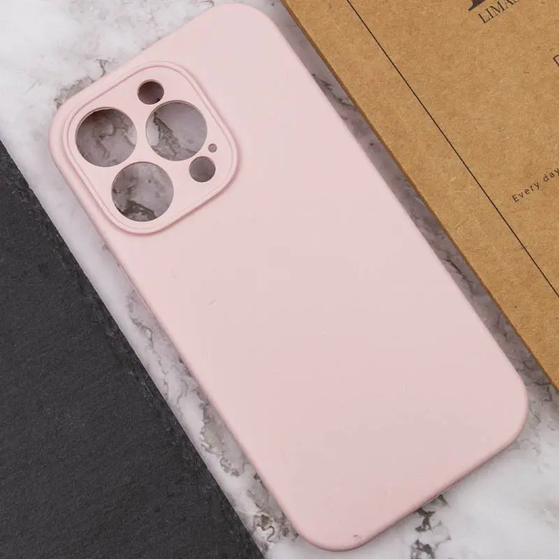 Чехол Silk Full Camera Protective (AA) NO LOGO для Apple iPhone 13 Pro (6.1"), Розовый / Chalk Pink 3, Силикон, купить оптом с доставкой