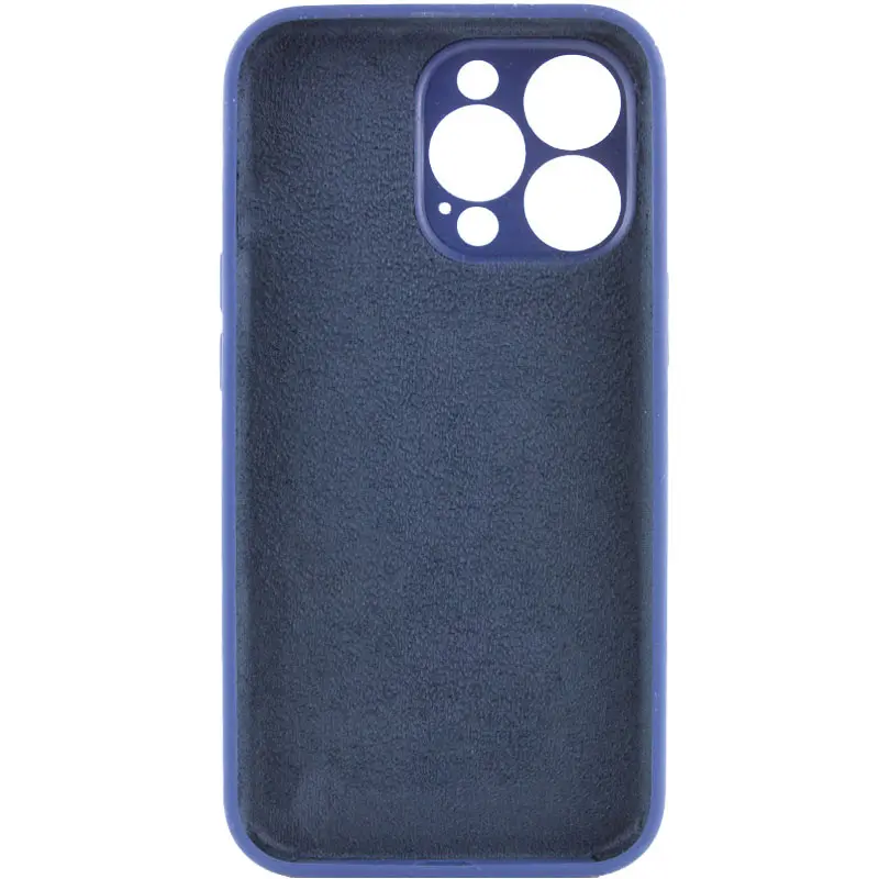 Чехол Silk Full Camera Protective (AA) NO LOGO для Apple iPhone 13 Pro (6.1"), Синий / Deep navy 1, Силикон, купить оптом с доставкой