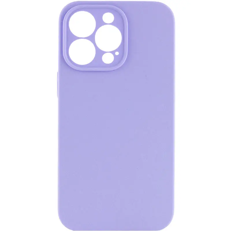 Чехол Silk Full Camera Protective (AA) NO LOGO для Apple iPhone 13 Pro (6.1"), Сиреневый / Dasheen, Силикон, купить оптом с доставкой