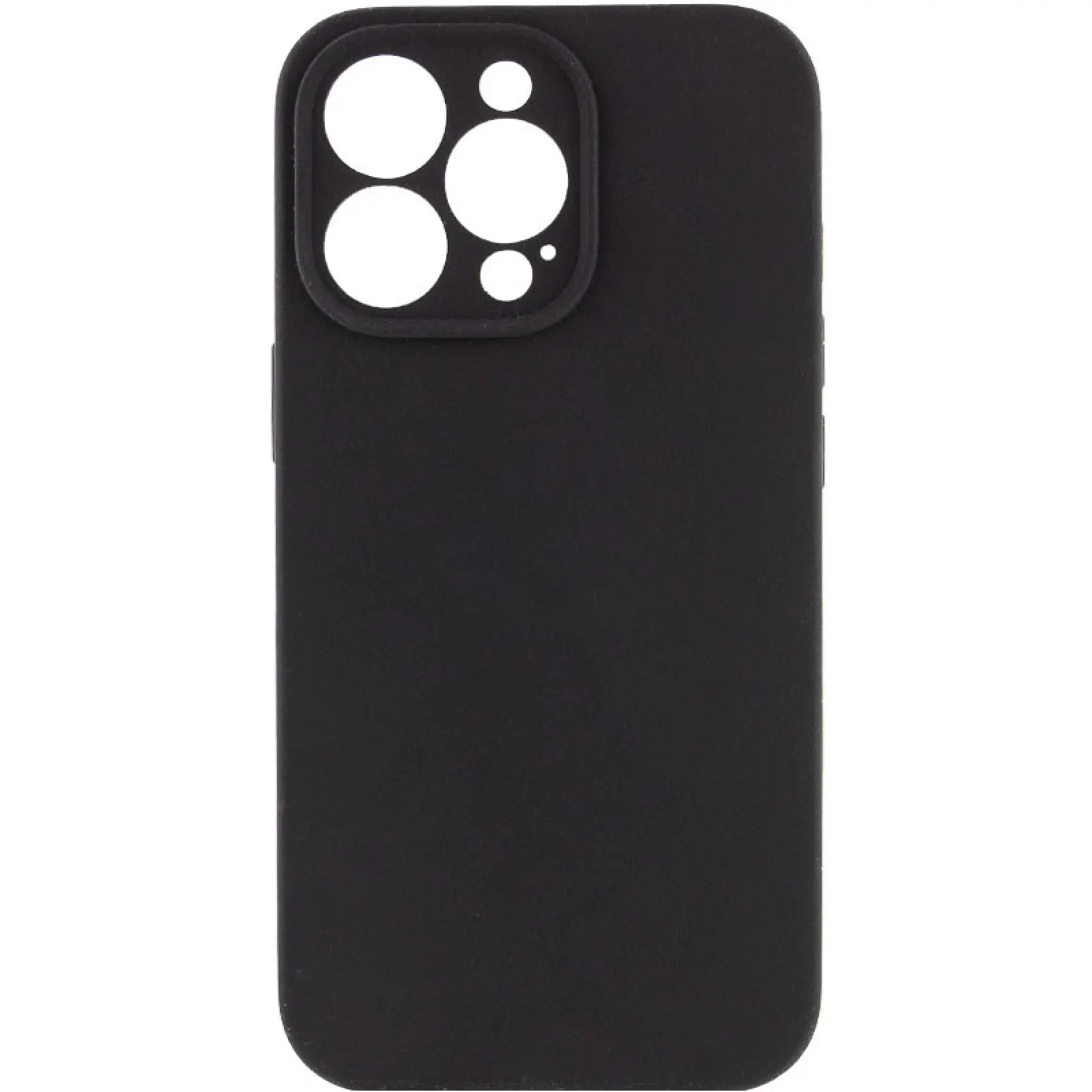 Чехол Silk Full Camera Protective (AA) NO LOGO для Apple iPhone 13 Pro (6.1"), Черный / Black, Силикон, купить оптом с доставкой