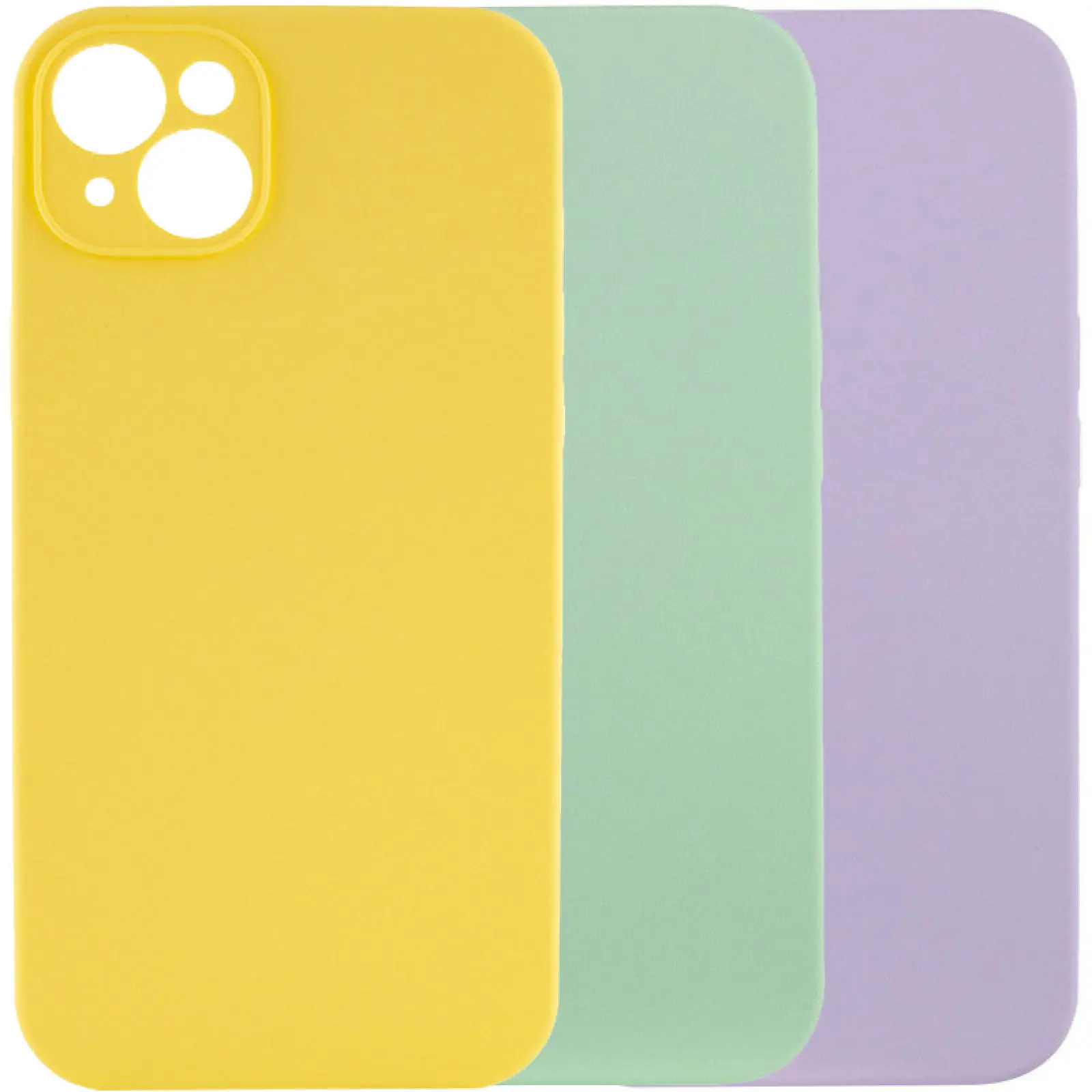 Чехол Silk Full Camera Protective (AA) NO LOGO для Apple iPhone 13 (6.1"), Силикон, купить оптом с доставкой