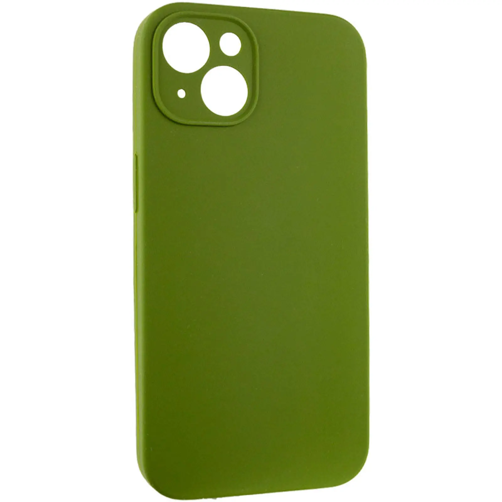 Чехол Silk Full Camera Protective (AA) NO LOGO для Apple iPhone 13 (6.1"), Зеленый / Dark Olive 1, Силикон, купить оптом с доставкой