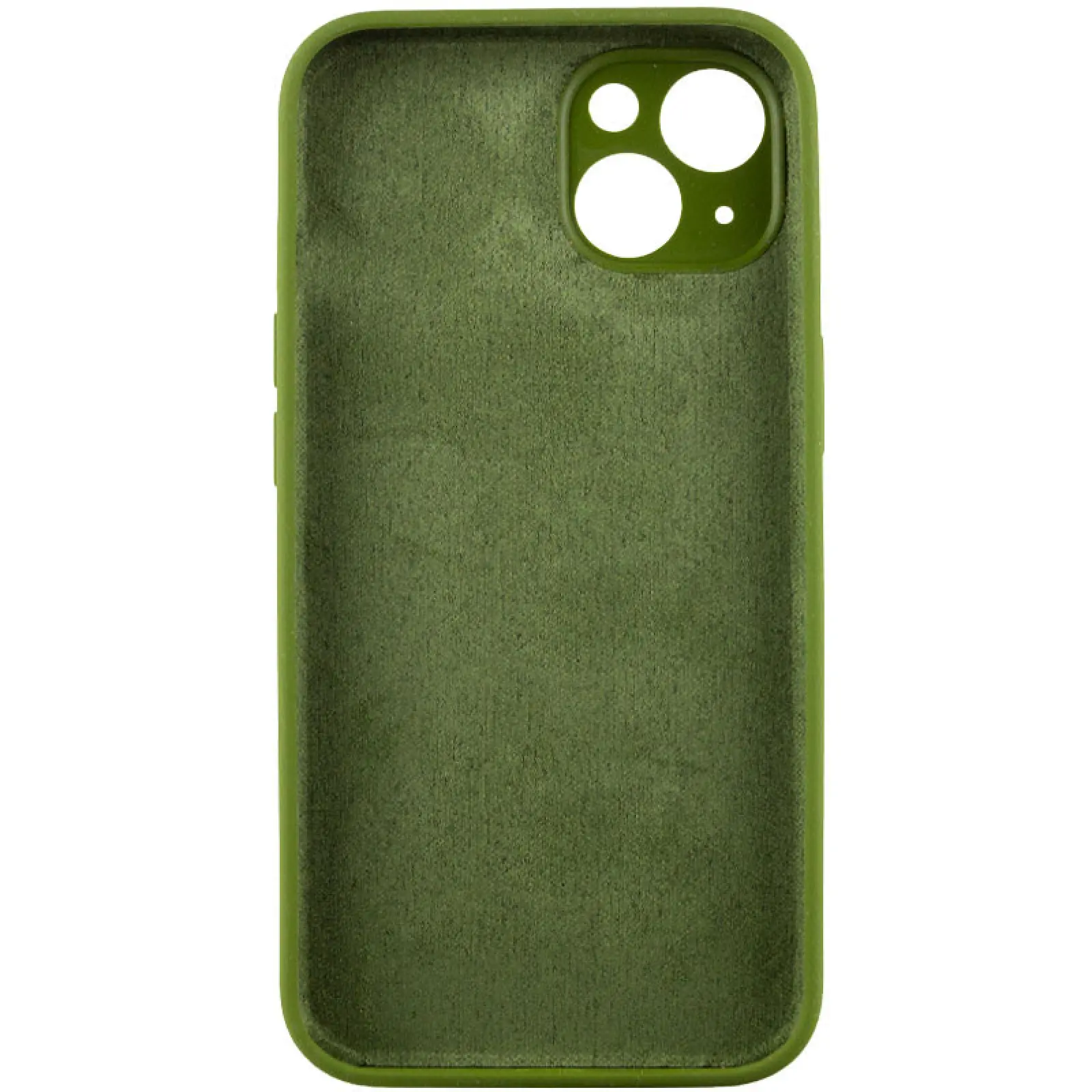 Чехол Silk Full Camera Protective (AA) NO LOGO для Apple iPhone 13 (6.1"), Зеленый / Dark Olive 3, Силикон, купить оптом с доставкой