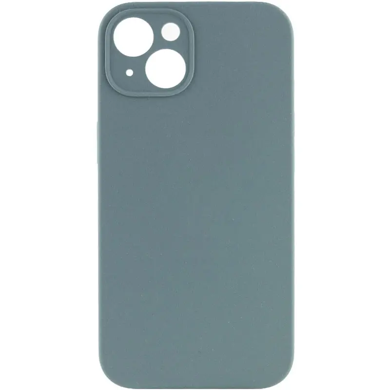 Чехол Silk Full Camera Protective (AA) NO LOGO для Apple iPhone 13 (6.1"), Зеленый / Pine green, Силикон, купить оптом с доставкой