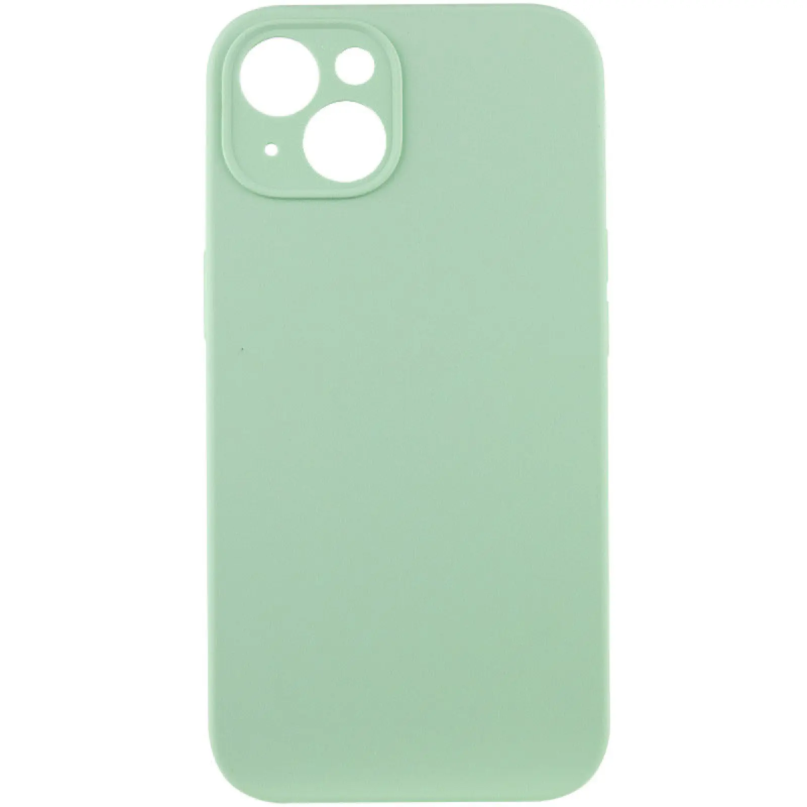 Чехол Silk Full Camera Protective (AA) NO LOGO для Apple iPhone 13 (6.1"), Зеленый / Pistachio, Силикон, купить оптом с доставкой