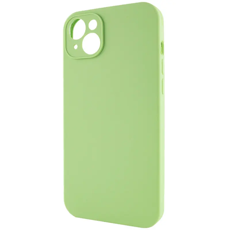 Чохол Silk Full Camera Protective (AA) NO LOGO для Apple iPhone 13 (6.1"), М'ятний / Mint 2, Силікон, купити оптом з доставкою