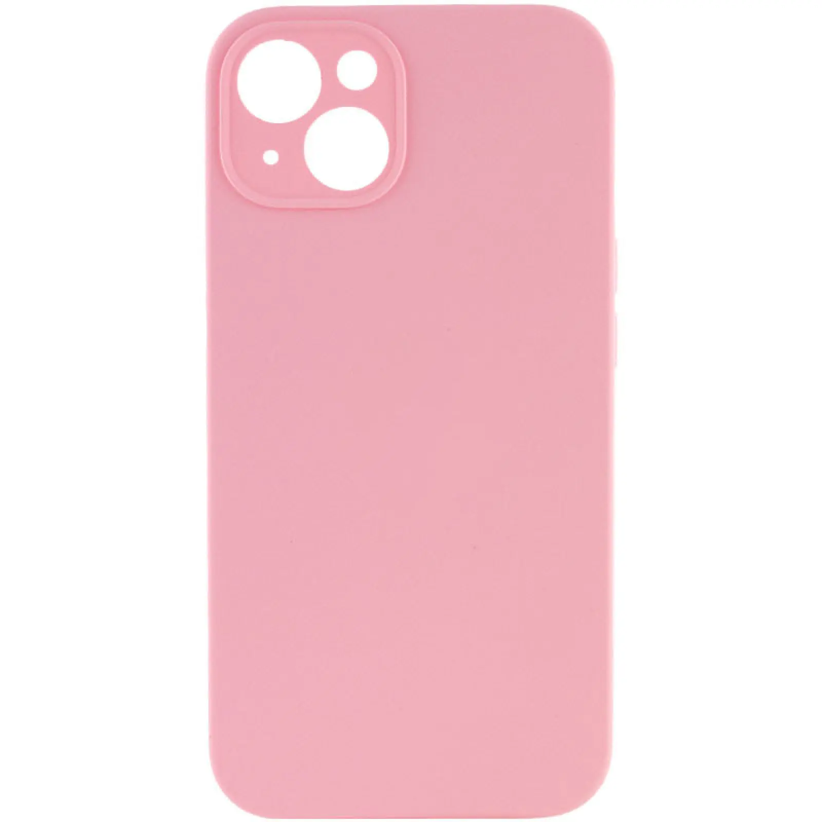 Чехол Silk Full Camera Protective (AA) NO LOGO для Apple iPhone 13 (6.1"), Розовый / Light pink, Силикон, купить оптом с доставкой