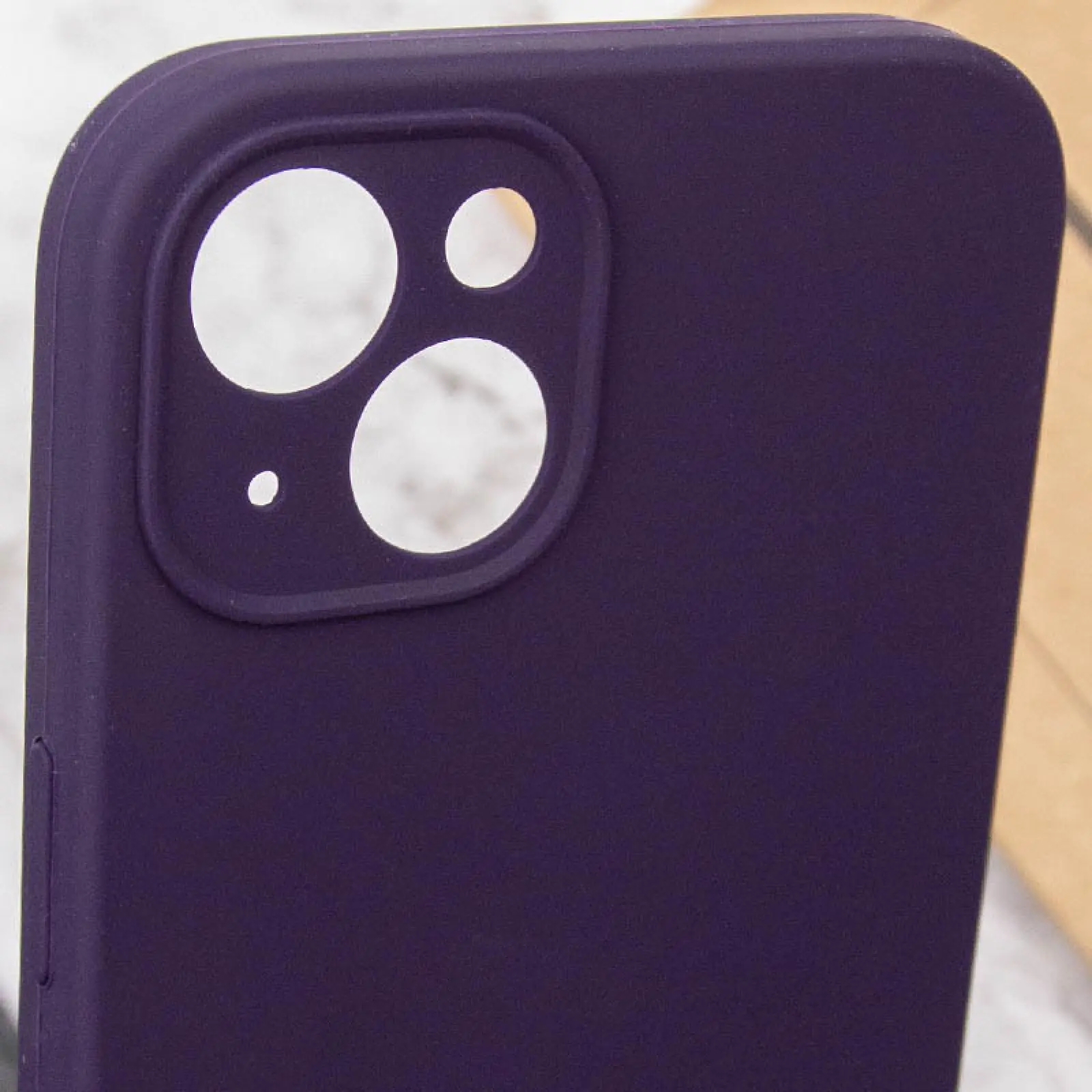 Чехол Silk Full Camera Protective (AA) NO LOGO для Apple iPhone 13 (6.1"), Фиолетовый / Elderberry 4, Силикон, купить оптом с доставкой